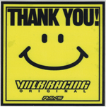 Volk Racing - Thank You Sticker - On Sale at UpgradeMotoring.com ! 