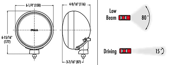 Piaa 525 Series Lamp Kit Dimensions from Upgrade Motoring