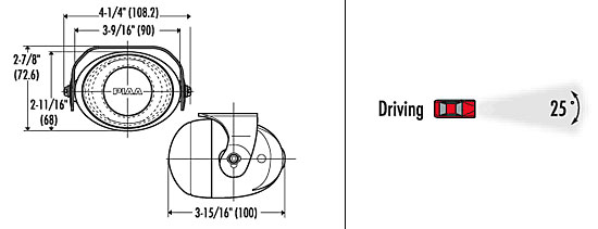 Piaa P-1000XT Platinum Xtreme Series Lamp Kit Dimensions from Upgrade Motoring