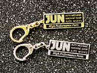 JUN Auto KEY CHAIN Gold and Silver 