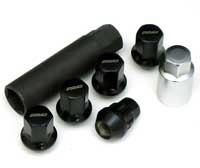 Rays 17mm Hex Lock and Nut Set - Black 20pk 12x1.25, 12x1.5 available at UpgradeMotoring.com