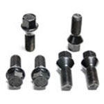 Lug Bolt 14x1.5mm 28mm T/L Cone Seat 17mm Hex Head Black on Sale from UpgradeMotoring.com!