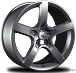 Five AD R5F Silver wheels from Upgrade Motoring