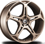 Five AD X5F Bronze wheels from UpgradeMotoring.com