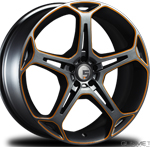 Five AD X5F Gun Metal with Orange wheels from UpgradeMotoring.com