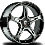 Five AD X5F Stealth Chrome wheels from UpgradeMotoring.com