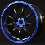 Gram Lights 57Gainer Black/Blue wheels from Upgrademotoring.com