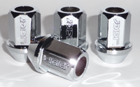 Ligier Competition Open End Chrome Aluminum Lug Nuts from Upgrade Motoring