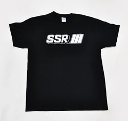 SSR Tshirt Black - White SSR logo on Sale at Upgrade Motoring!