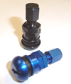 Volk Racing Aluminum Straight Black or Blue Valve Stems from Upgrade Motoring