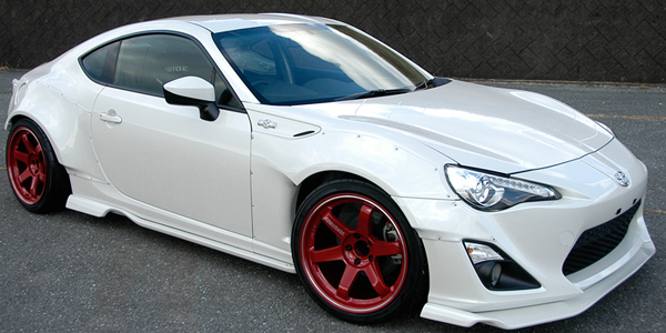 Volk Racing TE37RT Rigid Tune Burning Red wheels on FR-S from UpgradeMotoring.com