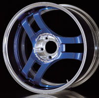 Yokohama Super Advan Racing Ver.2 Blue Metallic wheels from www.UpgradeMotoring.com