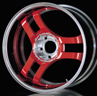 Yokohama Super Advan Racing Ver.2 Red Metallic wheels from www.UpgradeMotoring.com