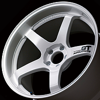 Yokohama Advan Racing GT Racing White wheels from UpgradeMotoring.com